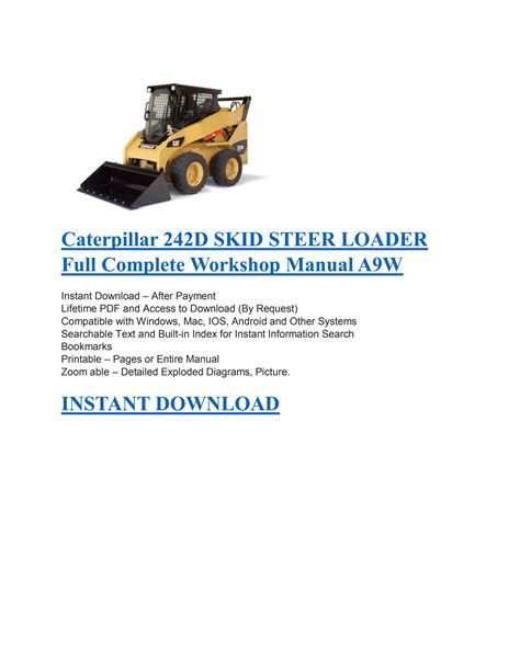 2014 242 cat skid steer|cat 242d manual.